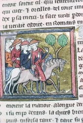 Reisende, aus dem Roman de Jules Cesar