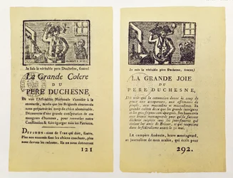 Zwei Seiten aus La Grande Colère de Père Duchesne, 1792