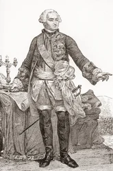 Ulrich Frédéric Woldemar, Graf von Lowendal, 1700-1755. Deutschstämmiger französischer Soldat und Staatsmann. Aus Les Heures Libres, veröffentlicht 1908