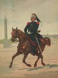 Unbekannter französischer Soldat zu Pferd