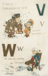 V W Nachtwächter und Whist-Spieler