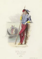 Venezianischer Gondoliere
