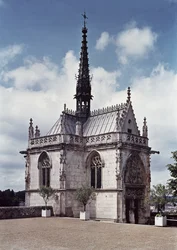 Ansicht der Chapelle Saint-Hubert des Chateau Amboise, fertiggestellt 1493