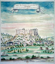 Ansicht des Schlosses von Chinon