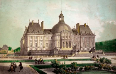 Ansicht des Schlosses Vaux-le-Vicomte in Maincy