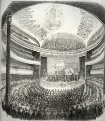 Ansicht des Theaters rue du Château d