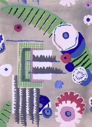 Tapetendesign von Maison Hans et Fils, veröffentlicht 1930