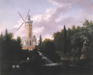 Windmühle an der Folie-Beaujon in Paris, ca. 1830