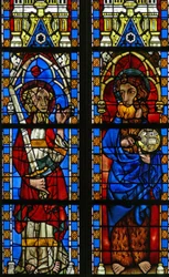 Fenster Narthex S, St. Johannes der Täufer und St. Paulus