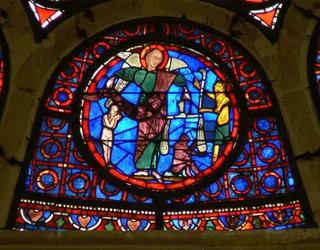 Fenster Ww mit Darstellung von St. Michael