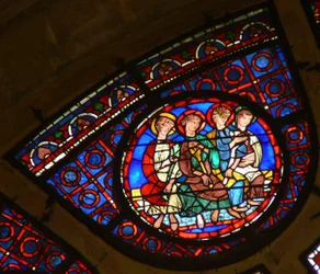 Fenster Ww mit Darstellung von vier Aposteln