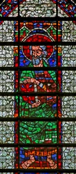 Fenster w109 mit Darstellung eines Apostels
