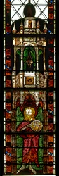 Fenster w11, das St. Johannes den Täufer darstellt