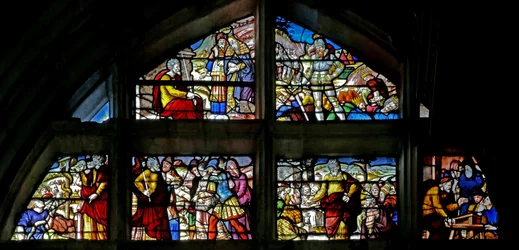 Fenster w130, Szenen aus dem Alten Testament