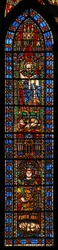 Fenster w201, St. Laurentius und Sixtus darstellend