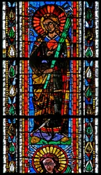 Fenster w202 mit der heiligen Brigitta