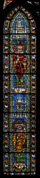 Fenster w205 mit dem heiligen Amandus und dem heiligen Justus
