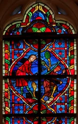 Fenster w207 zeigt die Bestrafung von Lamech
