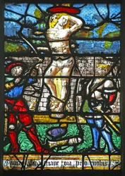 Fenster w20, St. Sebastian darstellend