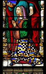 Fenster w2 zeigt einen Stifter