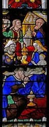 Fenster w2, Anbetung der Könige