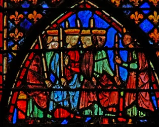 Moses versammelt die Tributprinzen und sammelt ihre Stäbe