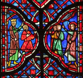 Jesaja vor König Achaz. Jesaja 7:14