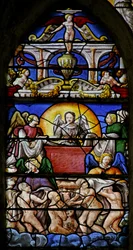 Fenster w7, Szene aus der Offenbarung des Johannes