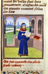 Zabion, aus Histoire des Philosophes, spätes 15. Jahrhundert