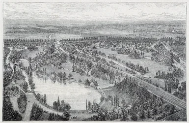 Luftaufnahme des Parc du Montsouris