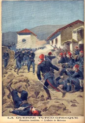 Der Griechisch-Türkische Krieg von 1897 (der Dreißigtagekrieg) - Eine der ersten Schlachten in Thessalien