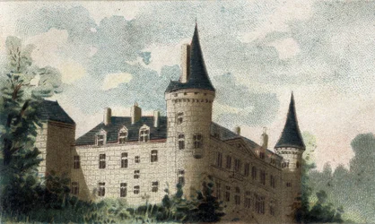 Ansicht des Schlosses von Bazoches (Nievre)