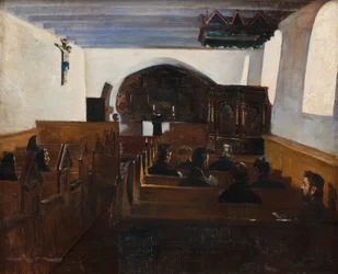 Ein Gottesdienst auf der Insel Mors, Jütland