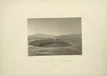 Ansicht des Sees von Guatavita, Illustration aus 