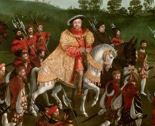 Interview von Franz I. und Heinrich VIII. im Lager des Goldenen Blattes am 7. Juni