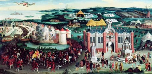 Treffen auf dem Feld des Goldenen Tuchs, 7. Juni 1520, nach Hans Holbein dem Älteren (14605-1524)