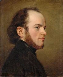 Porträt von Adolph von Menzel, ca. 1839