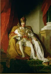 Kaiser Franz I. in Krönungsgewändern des österreichischen Kaiserreichs