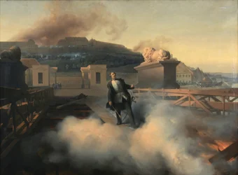 Oberst Alnock auf der Budapester Kettenbrücke