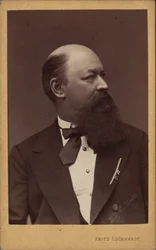 Porträt des Komponisten Franz von Suppè 1819-1895, ca. 1880