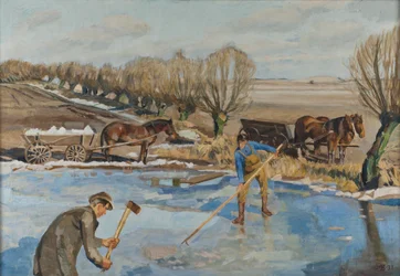 Landarbeiter holen Eis, 1927