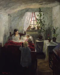 Innenraum mit Kindern