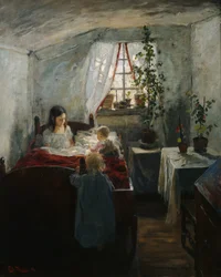 Innenraum mit Kindern