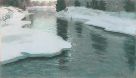 Schmelzender Schnee