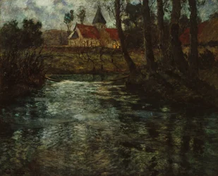 Flussabschnitt aus der Normandie, ca. 1895