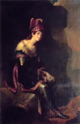 Porträt von Prinzessin Sinaida Alexandrowna Wolkonskaja 1792-1862 im Habit von Tancred