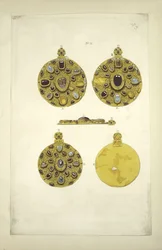 Russischer Schmuck vor der mongolischen Invasion. Aus den Antiquitäten des russischen Staates