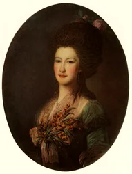 Porträt der Gräfin J. V. Santi, 1785, 1965