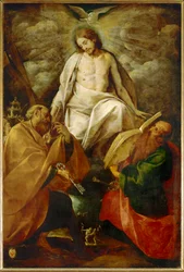 Christus erscheint den Heiligen Petrus und Paulus