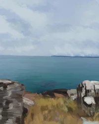 Klippenblick auf den Ozean
